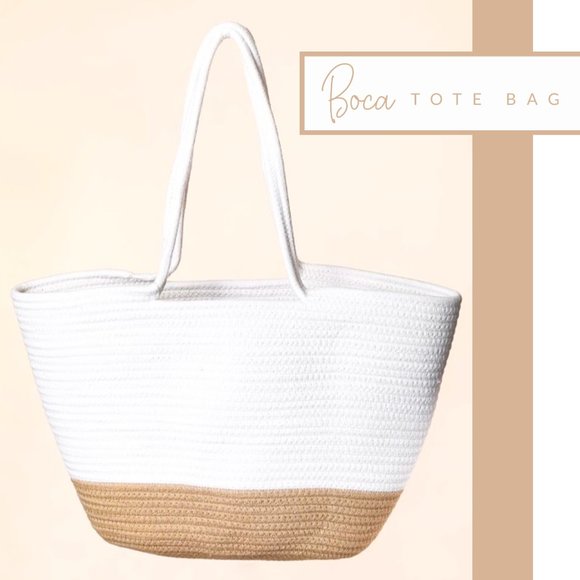 Boca Wide Beach Design Tote Bag - Picture 1 of 5